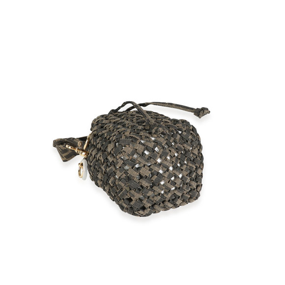Fendi Brown Jacquard Interlace Canvas Mini Mon Tresor - Picture 7 of 7